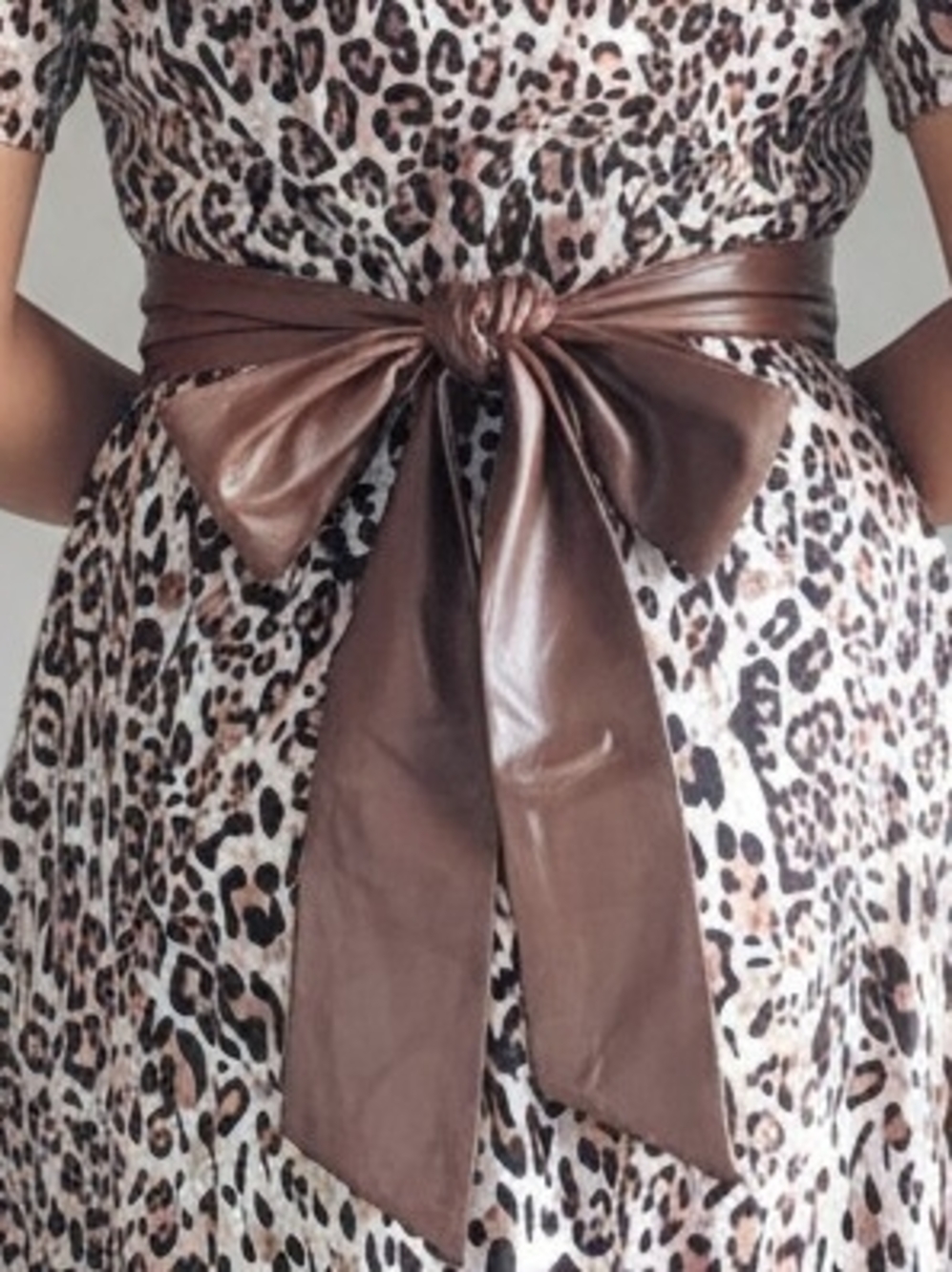 Brown Bow Belt